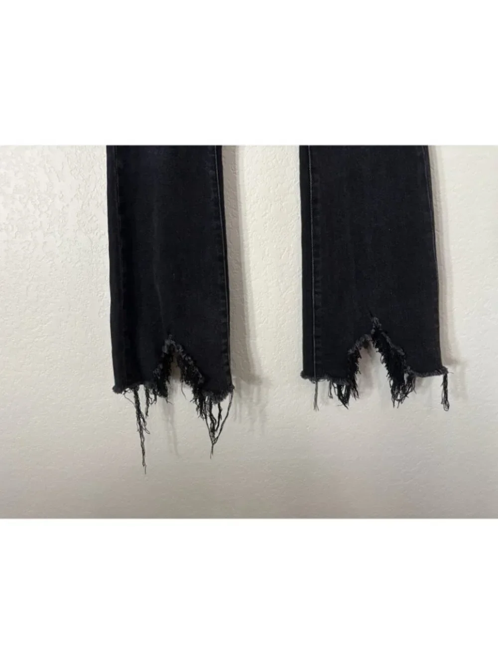 Dear John Rosie Flare Cut Off Black Jeans Sz 25